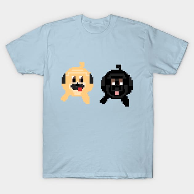 Pugs T-Shirt by Cute Digital Art